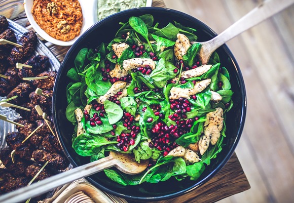 Spinazie kip salade buffet